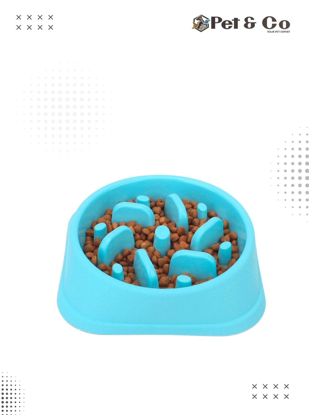 Slow Feeder Bowls Anti-Slip for Cats & Dogs