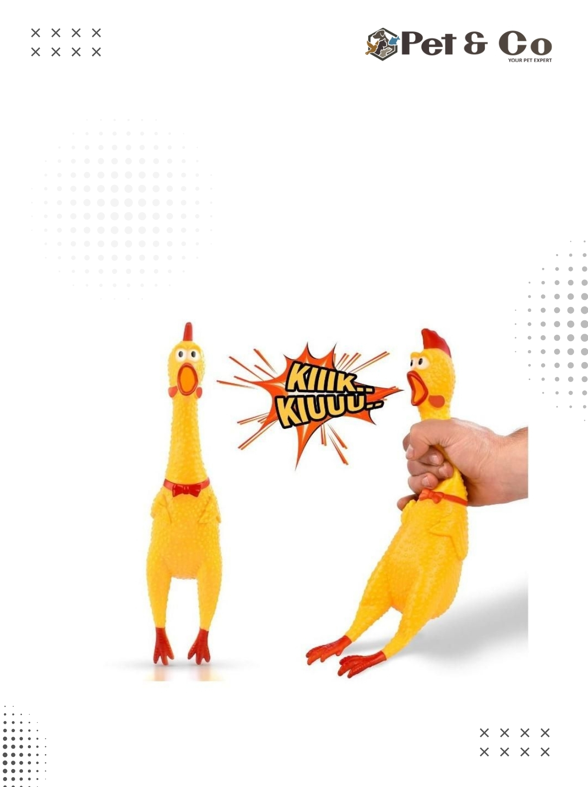 Squeak Shrilling Chicken Toys For Dogs