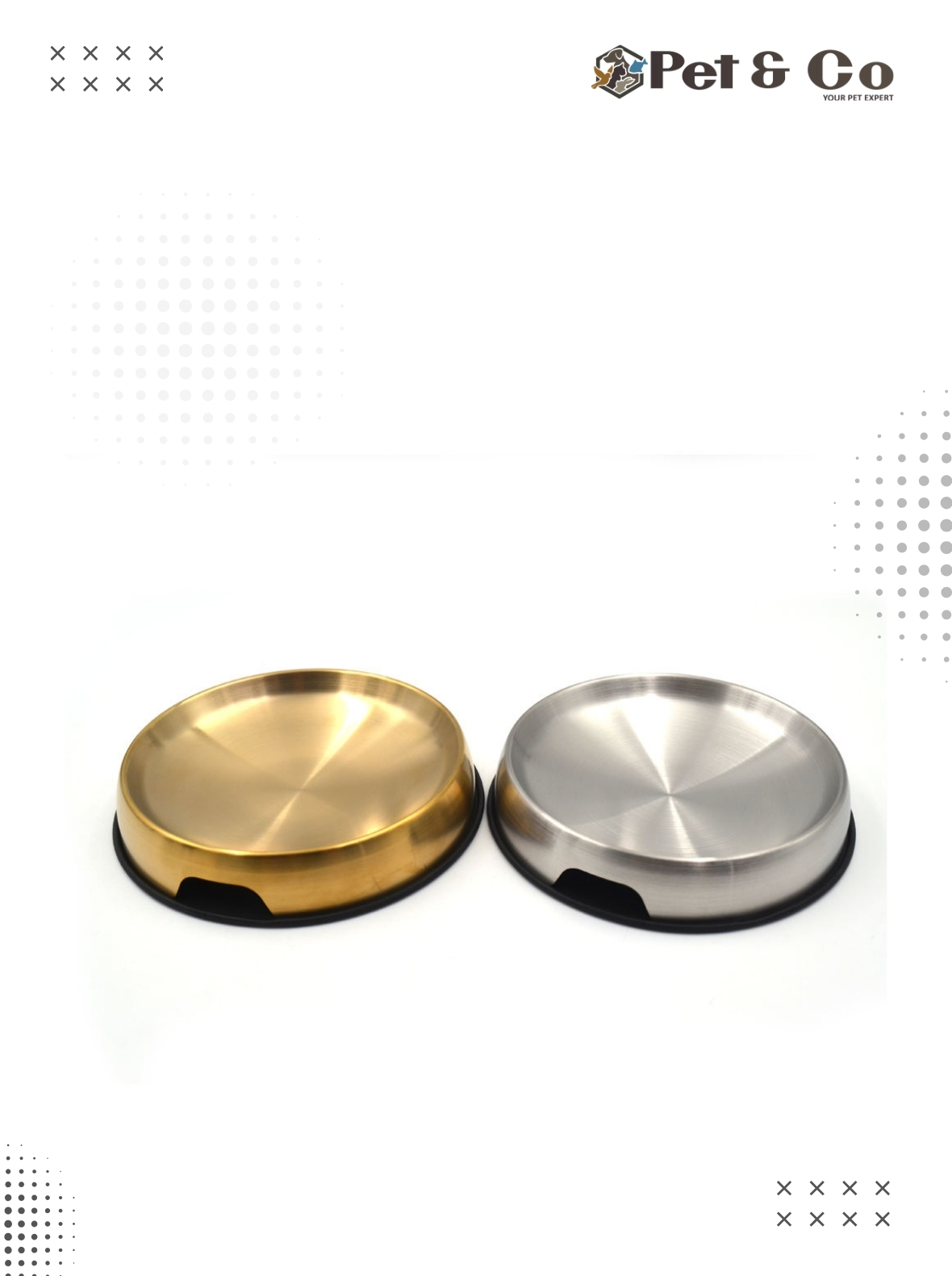 Tilted Stainless Steel Bowl For Cats