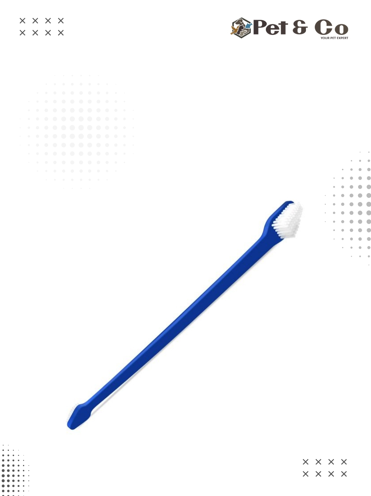 Toothbrush For Pets (Long Double Side) 1Pc