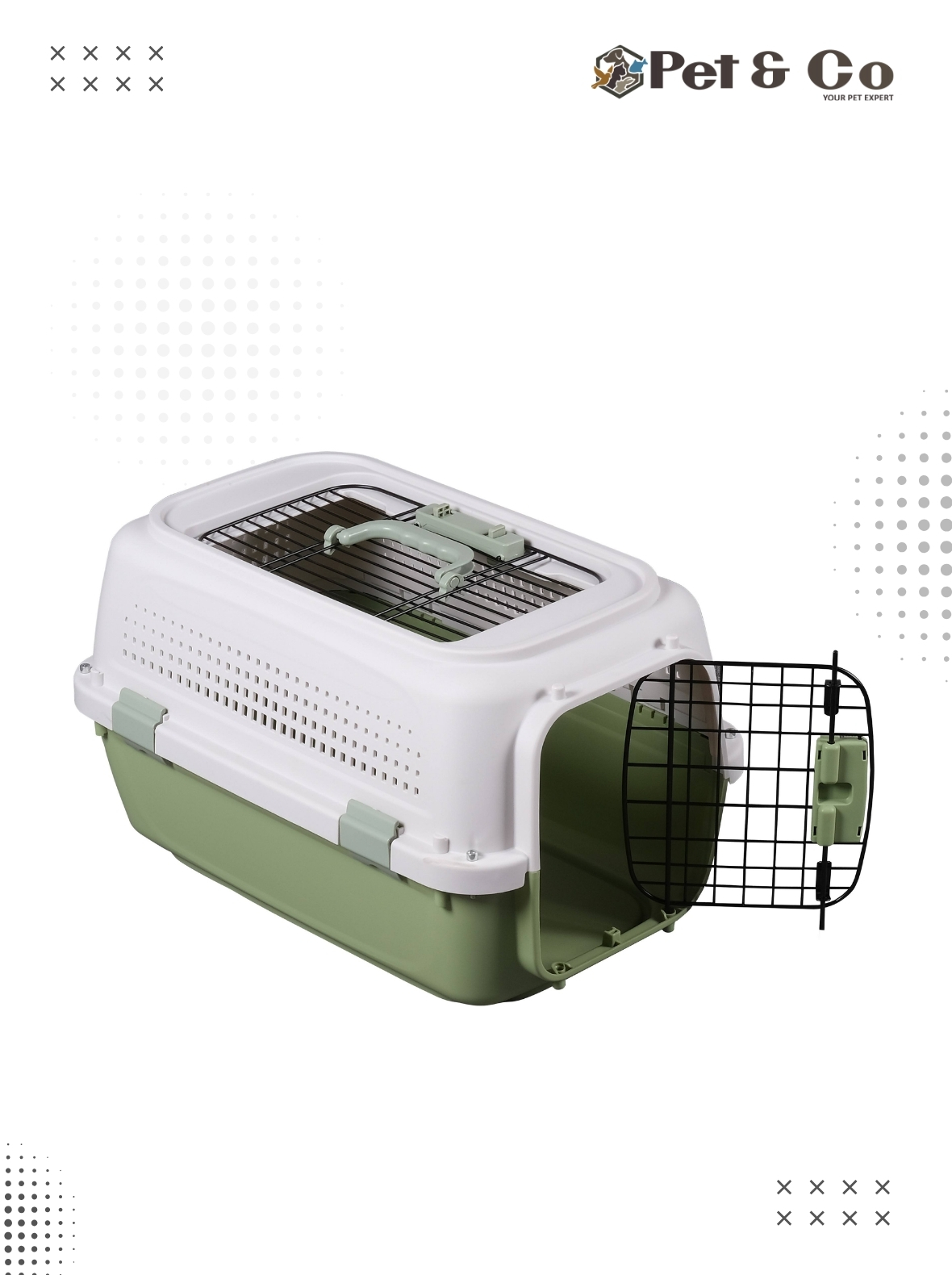 Top Open Cargo Approve Carrier Cage for Cats and Small Dogs