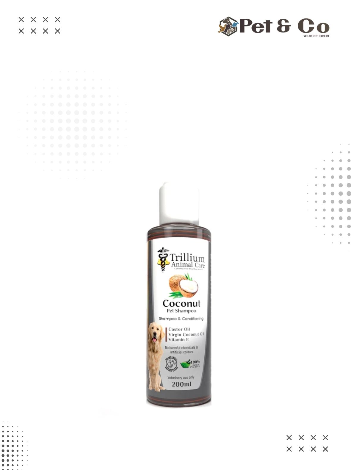 Trillium Animal Care Coconut Pet Shampoo 200mL