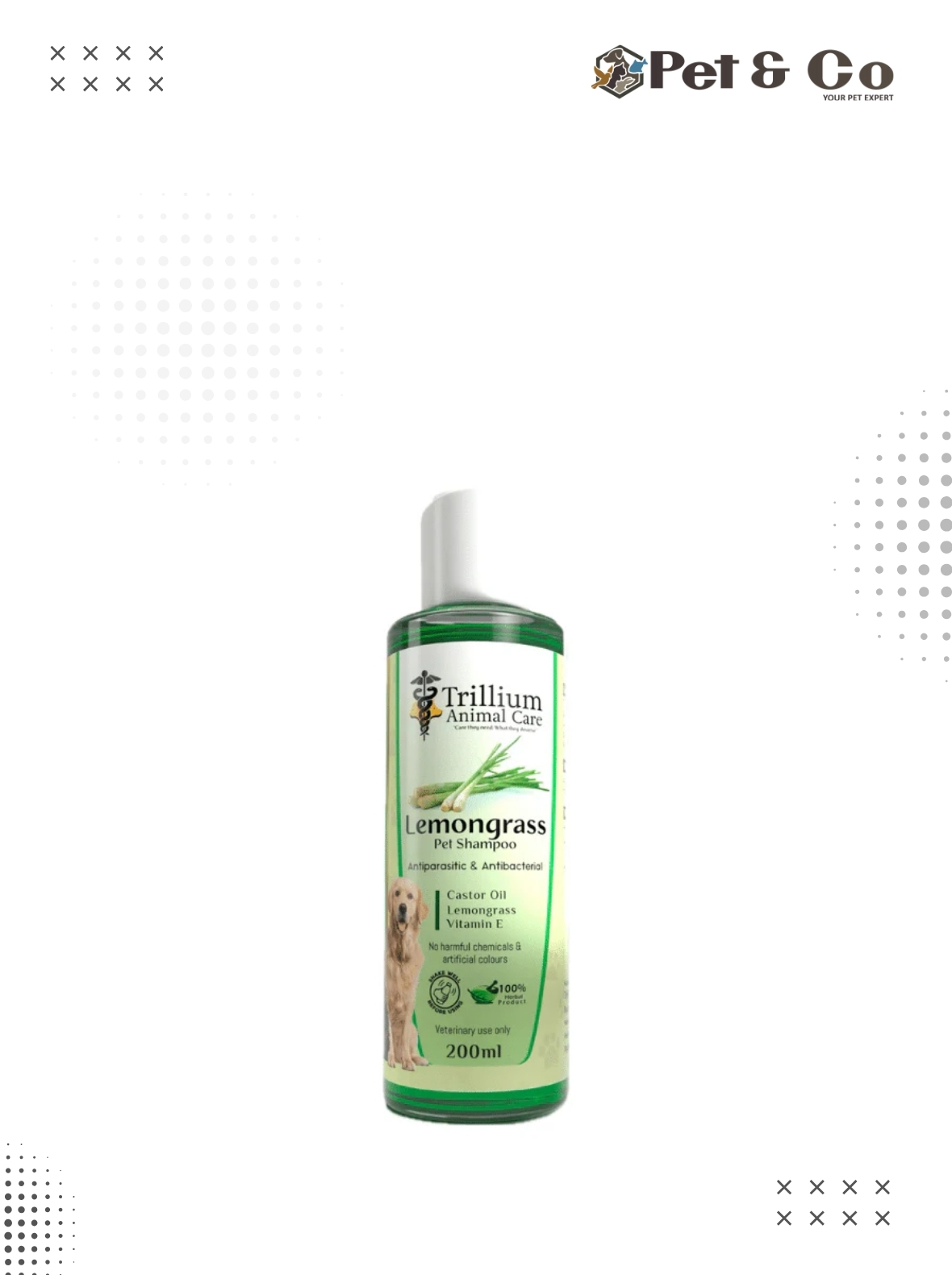 Trillium Animal Care Lemongrass Pet Shampoo 200mL