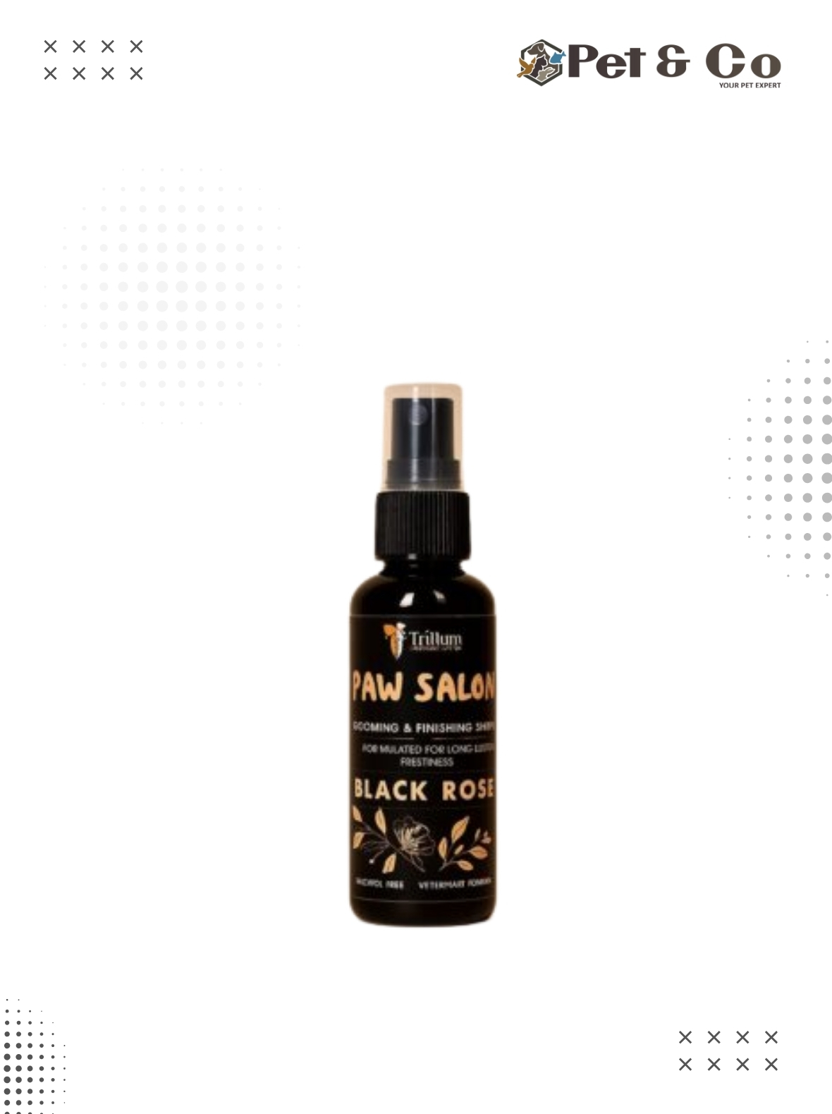 Trillium Paw Salon Grooming & Finishing Spary (Black Rose)