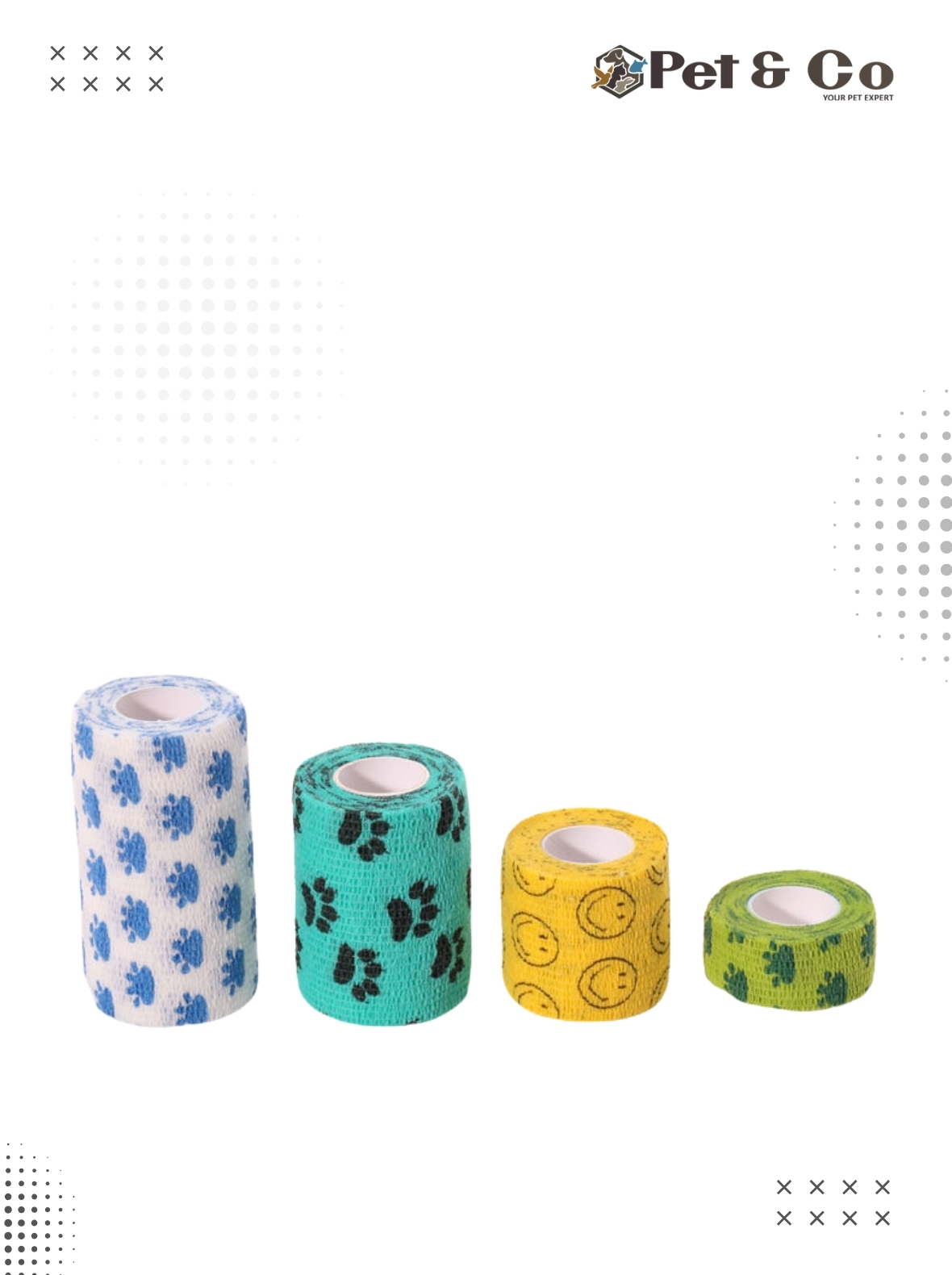 Vet Wrap Cohesive Bandages for Cats & Dog