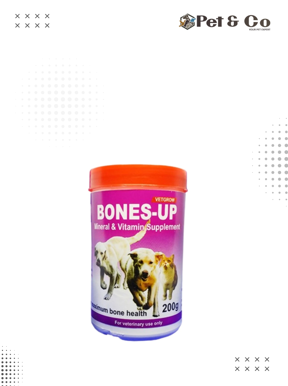 Vetgrow Bones-Up – Mineral & Vitamin Supplement 200g