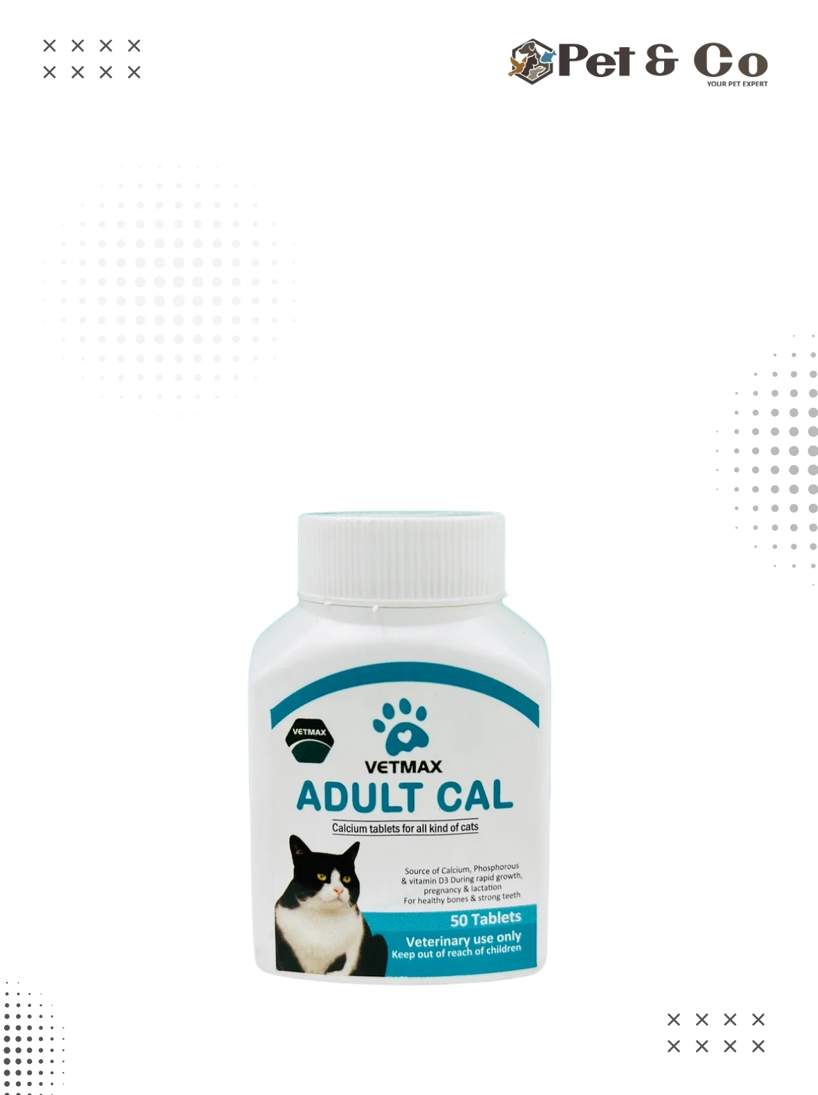 VetMax Adult CAL for Cat (50-Tablets)