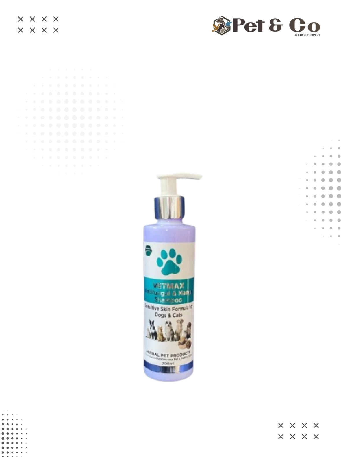 VetMax Antifungal & Mange Shampoo For Cats & Dogs 200ml