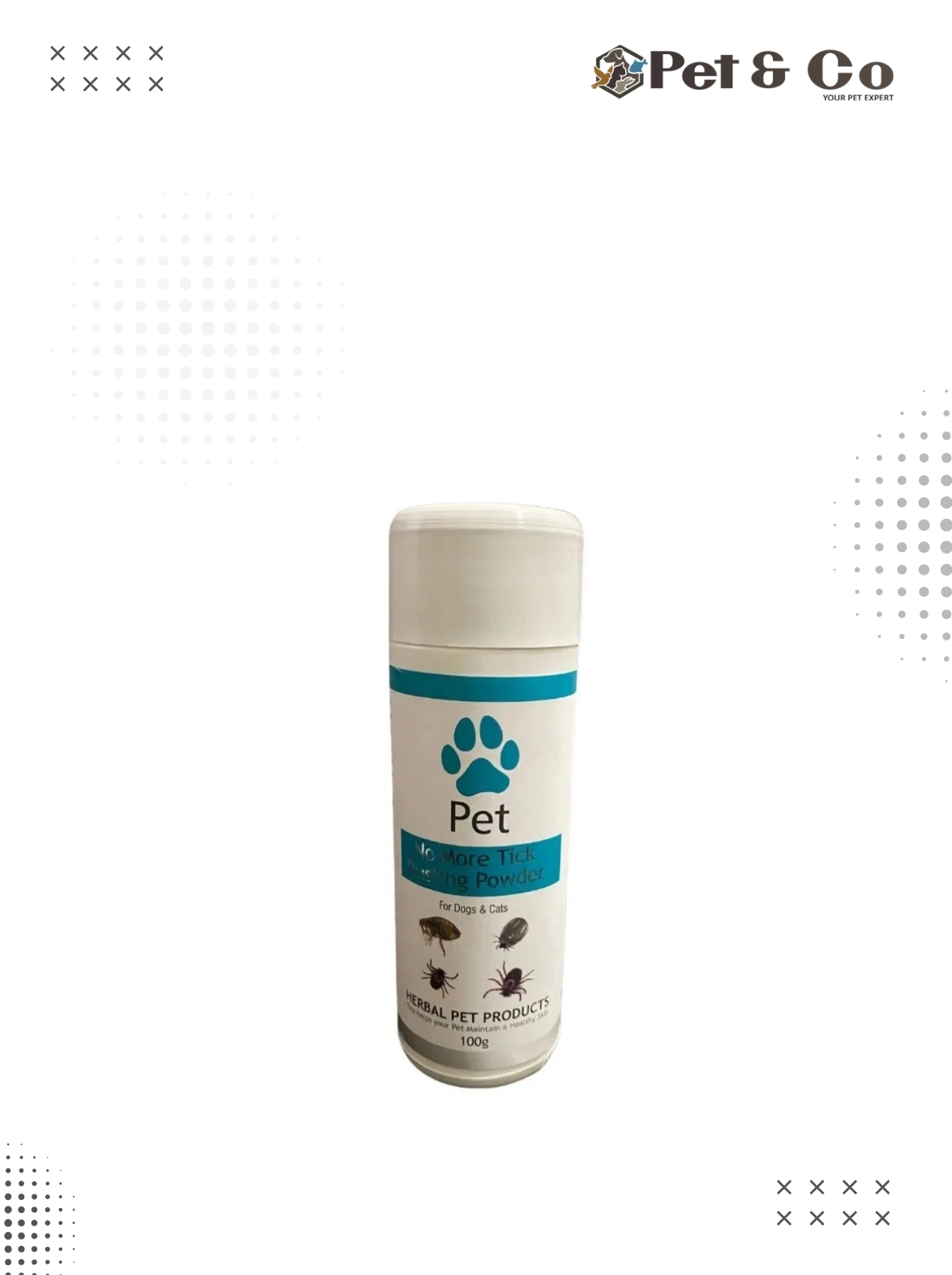 VetMax No More Tick Dusting Powder for Cats & Dogs 100g
