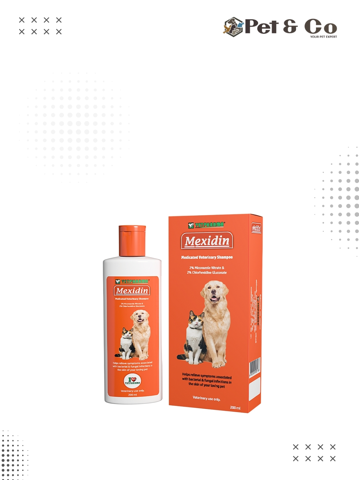 Vetpharma Mexidin Medicated Veterinary Shampoo