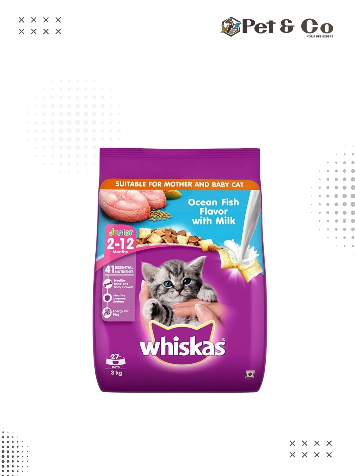 Whiskas Dry Food For Kitten (Mother and Baby)