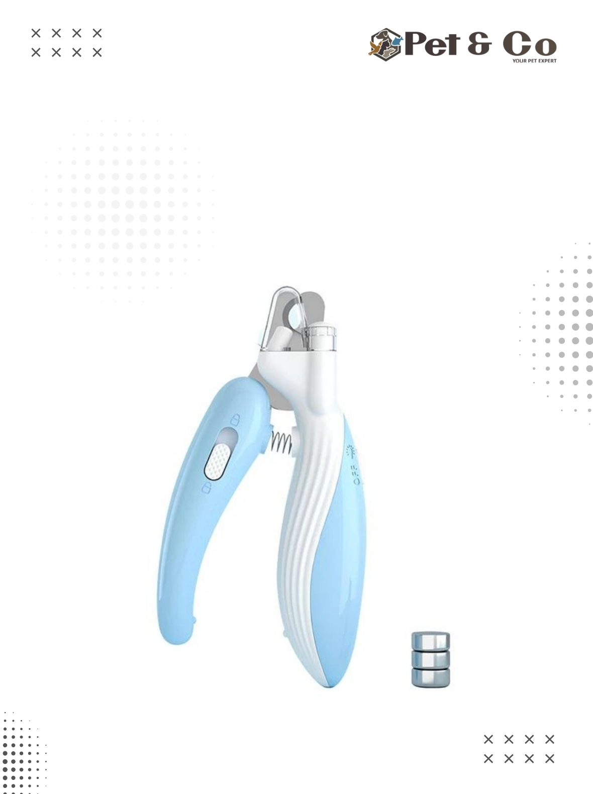 LED Whale Nail Clippers for Pets – Avoid Over-Cutting, Stress-Free Grooming