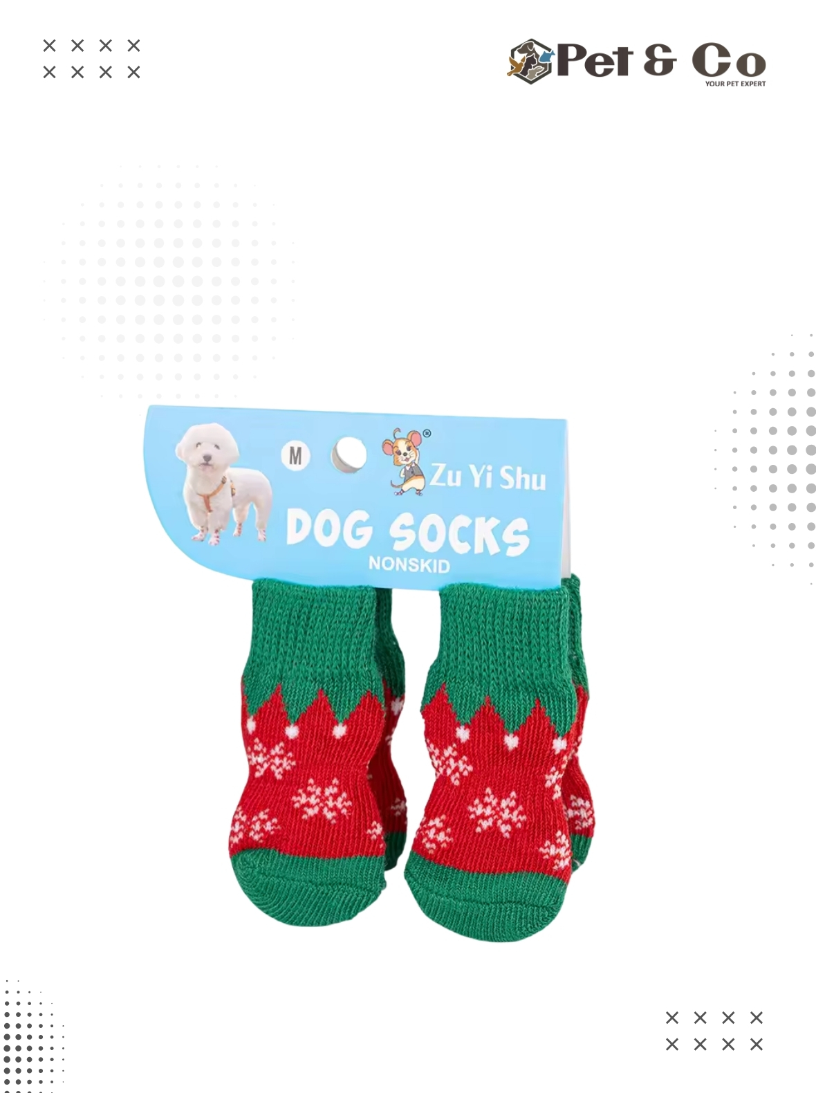 Pet Socks for Dogs & Cats – Anti-Slip Paw Protection