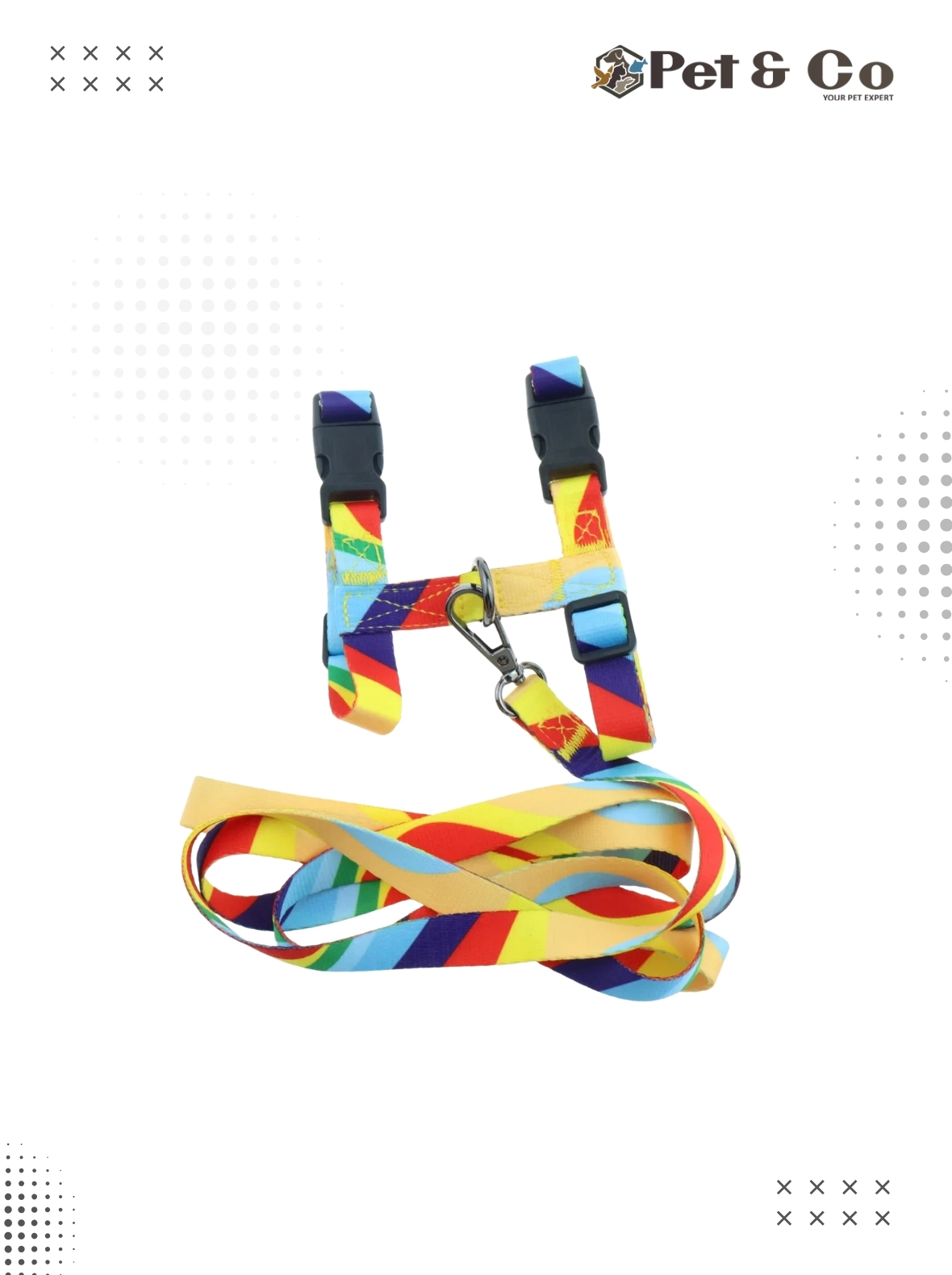 Cat Adjustable Nylon Harness & Leash