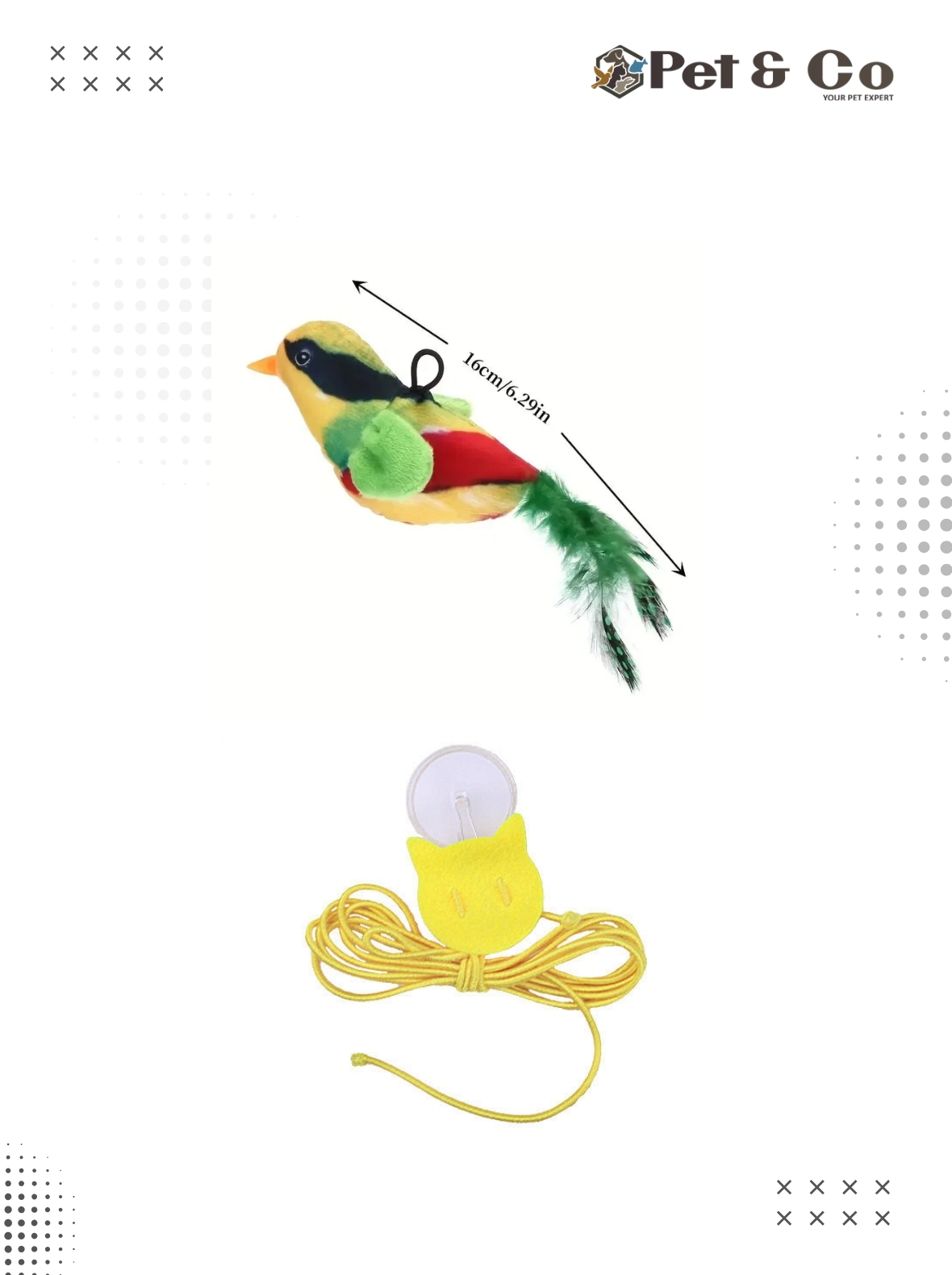 Cat Toys with Bird Sounds Flapping  Cat Toy