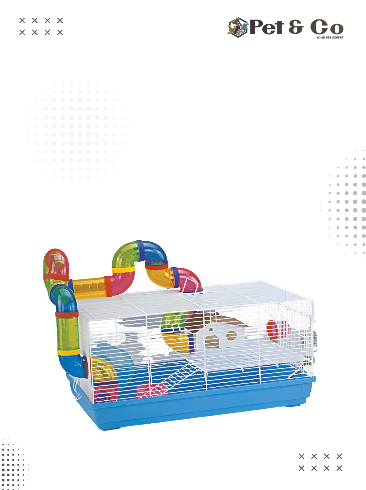 Hamster Cage Big (Size L58cm*H32cm*W32cm)