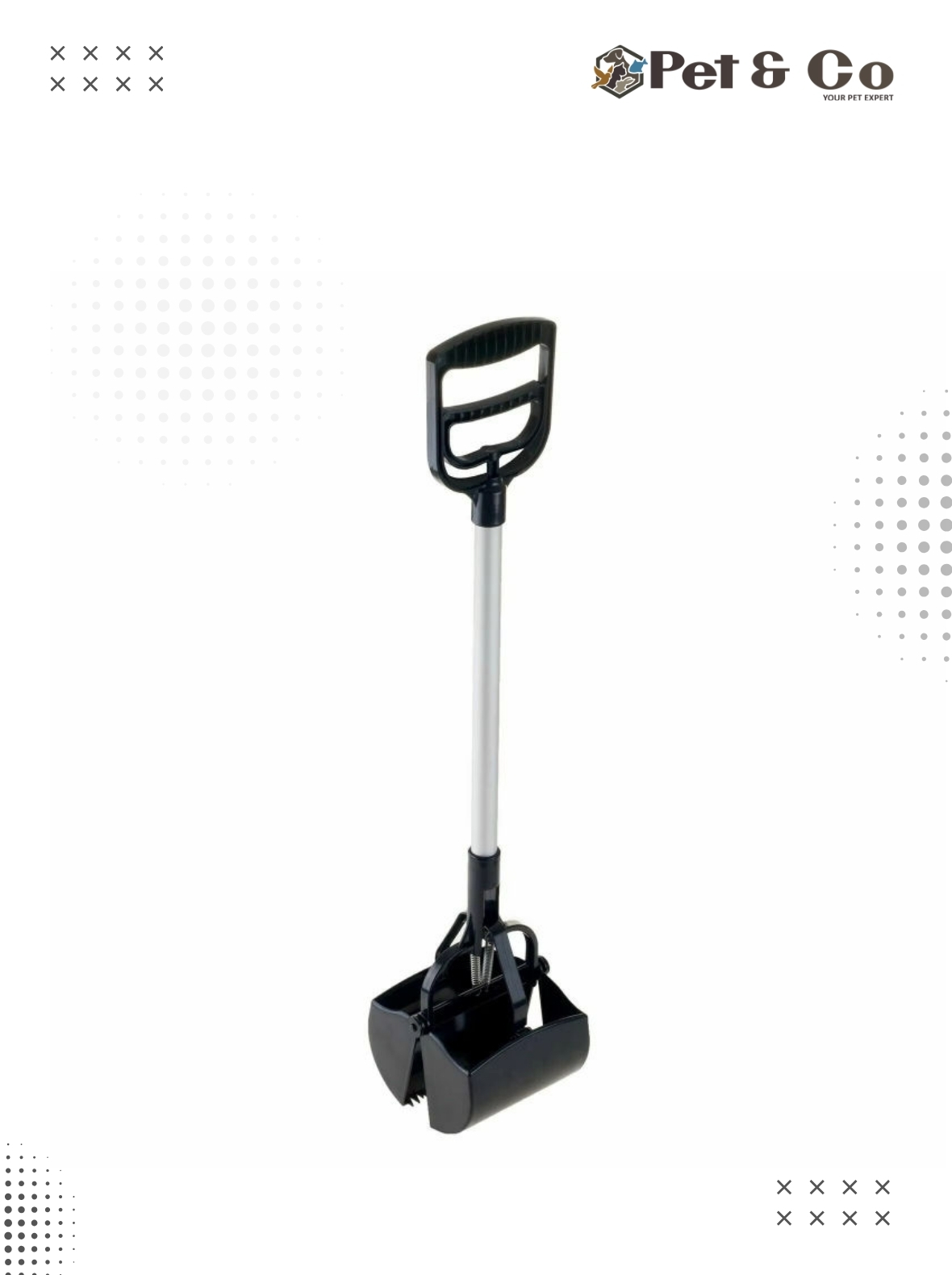 Heavy Duty Long-Handle Pet Pooper Scooper