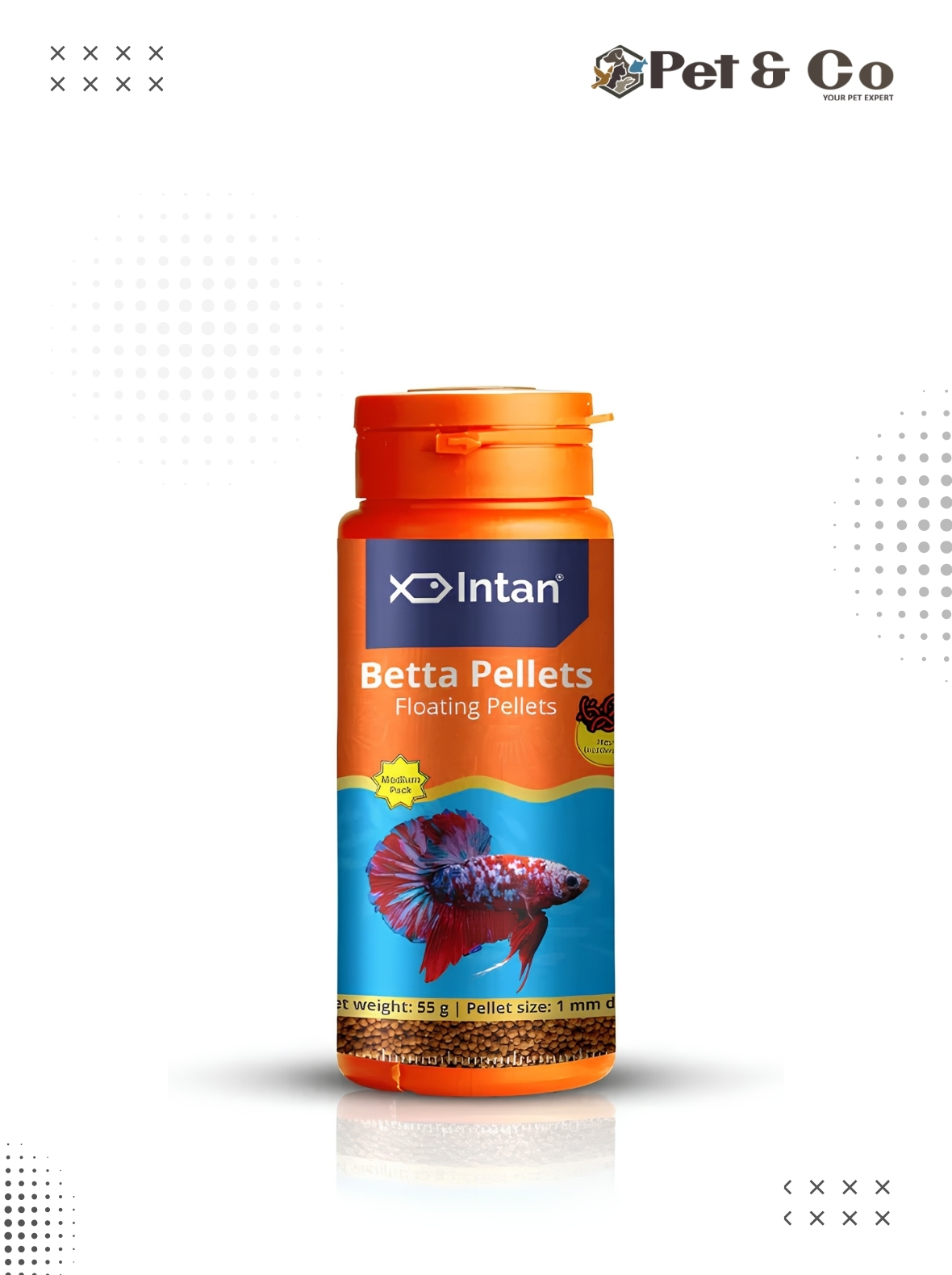 Intan Betta Pellets (1mm Floating) Highly Nutritious 27G