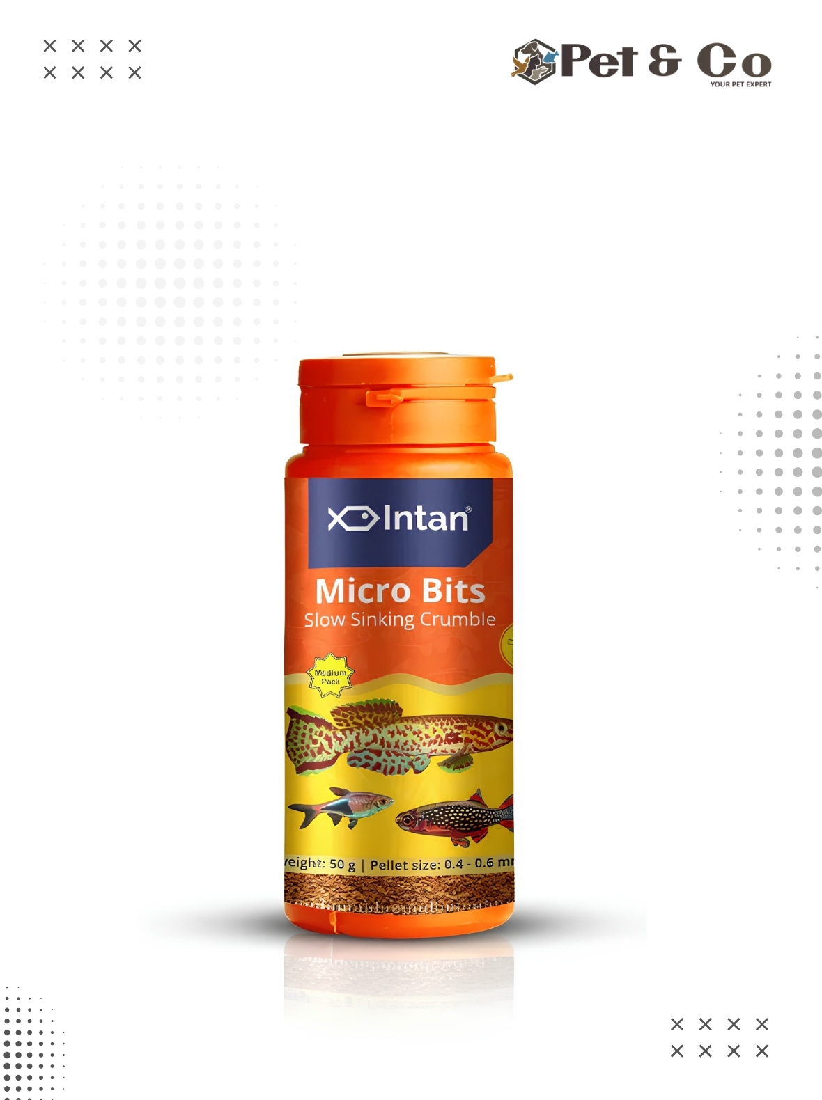 Intan Micro Bits - Slow Sinking Fish Food 50G